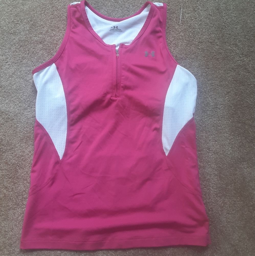 Under Armour Bike/Multisport "Tankini" Top, Shelf Bra, Rear Cargo Pocket, NOSWOT